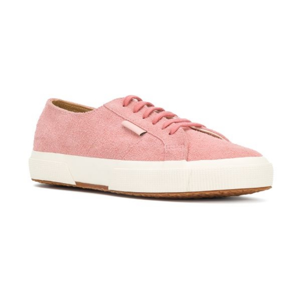 Superga Dusty Pink Suede Leather Lace Up Sneakers - Picture 9 of 12